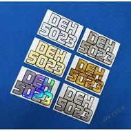 Sticker Plate Depan Motor Sticker Cutting (J1349)