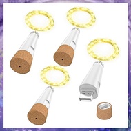 (Y W Z H)Wine Bottle Lights with Cork, USB Rechargeable Fairy Lights for Liquor Bottles , 20 LED Str
