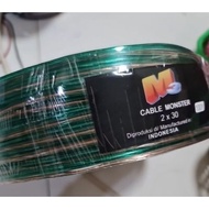Monster M3 Cable Transparent Cable 2x30 / 2x50 / 2x80 100y large body