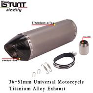 Universal Motorcycle Titanium Alloy Exhaust Pipe Escape Modified Muffler DB Killer Left Right Side For gsr 600 MT-09 R1