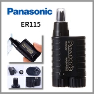 Panasonic ER115 Nose &amp; Ear Hair Trimmer Wet/Dry Application Rotary Motion Washable Head Nose/Ear Hair Grooming