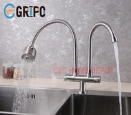 GRIPO 304 stainless high quality dual tap single cold kitchen faucet GP481