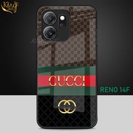 HP New Oppo Reno 14F Glass Softcase 2025 - New Oppo Reno 14F Phone Case - K23