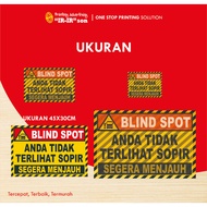 STIKER ANDA TIDAK TERLIHAT SOPIR SAFETY SIGN K3 ISO ANSI