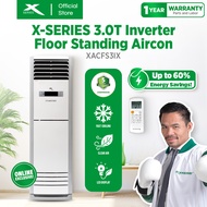 X-SERIES 4HP Floor Standing Aircon INVERTER Anti-Rust Cabinet 3D Air Flow LED Display Energy Savings