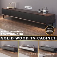 Nordic TV Cabinet Home Living Room Wall Mounted Solid Wood TV Console Modern Simple Light Luxury Multi-drawer Storage TV Cabinet