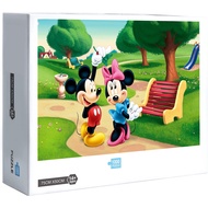 Ready Stock Mickey Mouse Jigsaw Puzzles 300/500/1000 Pcs Jigsaw Puzzle Adult Puzzle Creative Gift Super Difficult Small Puzzle Educational Puzzle