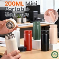200ML Mini Portable Vacuum Thermos Hot & Cold Flask Outdoor Sports Bottle for 24 Hours 304 Stainless