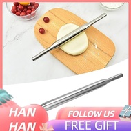 Hanhan1 GLOGLOW Stainless Steel Rolling Pin for Home Kitchen - Durable and Portable Pizza Dough Roll