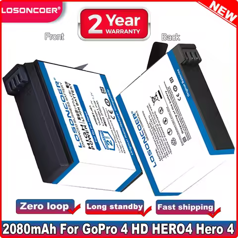 2080mAh For Go Pro AHDBT 401 AHDBT401 Digital Camera Battery For GoPro 4 HD Hero 4 Hero4 GoPro AHDBT