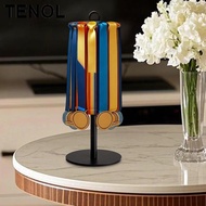 TENOL Rotating Medal Hanger Organizer, Height-adjustable, Storage Rack, Award Holder for Football.
