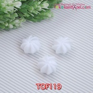 Tof119 White Cream Flannel Topping Per Unit