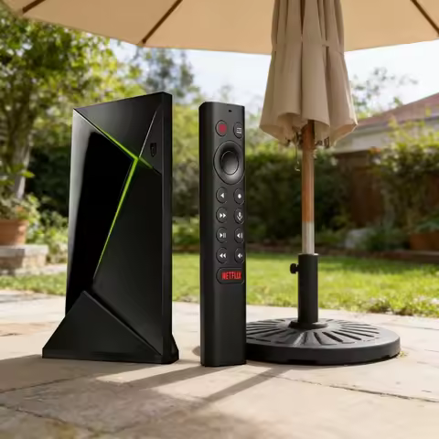 4K HDR Android TV Pro Streaming Media Player with Dolby Vision Atmos AI Upscaling GeForce NOW Google