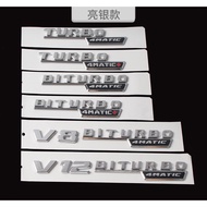 Suitable for Mercedes-Benz Benz Car Logo C-Class E-Class GLC260 Fender Pull Back Logo Side Logo Word