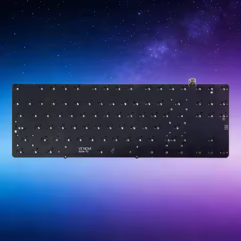 Geonworks Venom 80 MX Keyboard PCB Custom Hot Swap 78KHZ Key Scanning Rate 8KHz Polling Rate VIA Mec