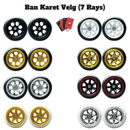 Hot Wheels Diecast Rubber Tires Model (7 RAYS)