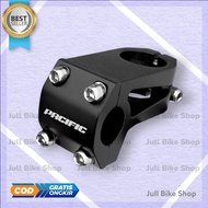 Stem BMX sakoni oversize 28.6mm stang 22.2mm aluminium alloy hitam head tiang penjepit stir fork gar