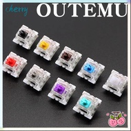 CHERRY 10pcs Gaming Switch, Silent Tactile Mechanical Keyboard Switch,  Clicky Linear  LED MX Switch