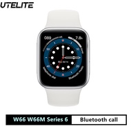 UTELITE W66 W66M Smart Watch Series 6 1.75inch 1.58inch Full Screen IWO 14 Bluetooth call 40mm 44mm