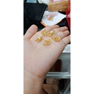925 SILVER GOLD CLIP EARRINGS