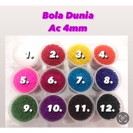 Beads / Mote BD AC Clear 4mm Globe / lantern