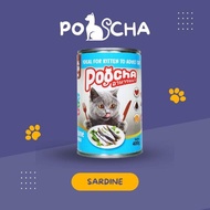 poocha kaleng 400 gram makanan kucing basah