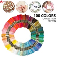 Colorful Embroidery Floss 100 Skeins Cross Stitch Threads for Cross Stitch Hand Embroidery String Art SHOPSKC2275