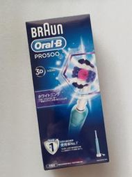 【德國百靈 Braun Oral-B】PRO 500 3D電動牙刷-3D white (PRO500) 充電式 亮白3D