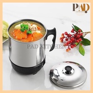 Warehouse Sale [Harpymart] Electric Kettle Electric Mug/ [Diameter 15Cm] Stainless Steel Mug/ Kettle