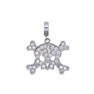 Like New Skull Diamond 1.17ct 750WG top Necklace top K18 White Gold/Diamond Jewelry 0033 [Pre-owned]