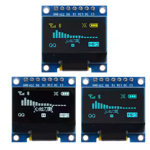 0.96 Inch OLED Display Module SSD1306 I2C IIC SPI Serial 128X64 LCD 4 Pin YellowBlue WhiteBlue for A