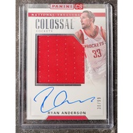 2017-18 PANINI NATIONAL TREASURES COLOSSAL RYAN ANDERSON JERSEY AUTO /99 ROCKETS