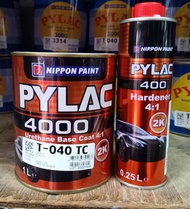 สีพ่นรถยนต์ สีรถยนต์ (สีโตโยต้า,สีอิซูซุ) TOYOTA PYLAC 4000 สีไพแลค 2K  (ขนาด 1 ลิตร) สีขั้นตอนเดียว