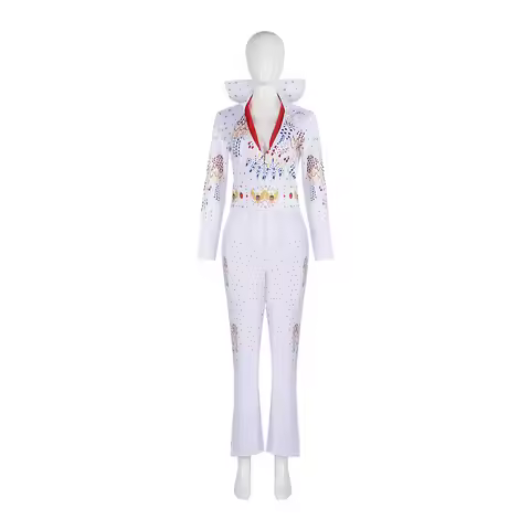 Carnival rock singer Elvis Presley cosplay costume, holiday party dance costume, cosplay role-playin