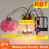 RBT Sensor inframerah + motor kipas automatik / Infrared sensor + Automatic fan motor / project Proj