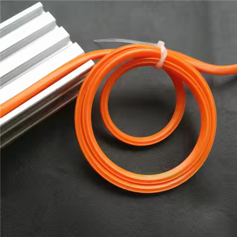 1Meter Orange 20 30 Series 6mm Flat Seal for 2020 Aluminum Profile Soft Slot Cover/Panel CNC C-Beam 