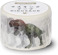 Okina MD4046 Dinosaur Masking Tape, Tyrannosaurus, Width 1.2 inches (30 mm) x 23.4 ft (7 m)