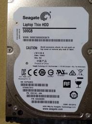 二手良品SEAGATE 500G ST500LT012-1DG142  2.5 筆電硬碟