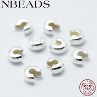 5pcs Crimp Beads Cover Silver 3mm