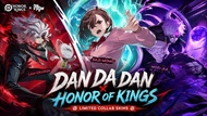 王者國際服HoK : 代送代抽 DAN DA DAN 膽大黨 小桃 寺仁 厄卡倫 李信-問心劍 天幕 小兵 UID充值點券 點券紅包 天幕 小兵 特效 表情 聯動 #代抽水晶 榮耀積分 #代送皮膚 #