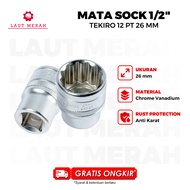 MATA TEKIRO 1-INCH SOCKET WRENCH 12 PT 26 MM SOCKET WRENCH/ CHILDREN'S SOCKET/