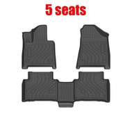 Halloween Car Accessories For Hyundai Santa Fe MX5 2024 2025 2026 3D Material TPE Auto Floor Pad Ant