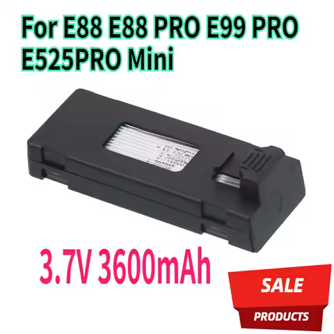 Upgrade 3.7V Drone Battery Accessory 3600mAh For E88 E88 PRO E99 PRO E525PRO Mini Uav Drone Battery 