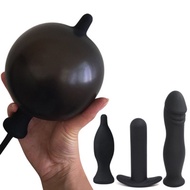 ♠☢❁Inflatable Anal Dildo Plug Expandable Butt Plug With Pump Adult Products Silicone Sex Toys for Women Men Anal Dilator