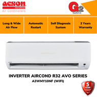 ACSON (READY STOCK) INVERTER R32 WIFI AIR COND 1HP A3WMY10EF/A3LCY10E/ 1.5HP [A3WMY15EF/A3WMY15E)