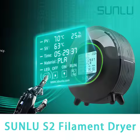 SUNLU S2 Filament Dryer Box 360° Surrounding Fast Heating Max Temperature Up To 70°C LED Touch Scree
