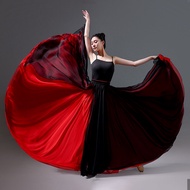 Váy Dân Tộc Cổ Điển 720 Độ Hai Lớp Quần Áo Biểu Diễn Khiêu Vũ Quần Dài Nửa Thân Váy Khiêu Vũ Luyện T