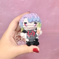 Lucy Crochet Chibi Keychain (Cyberpunk: Edgerunners)