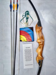 BUSUR PANAH R40" WOODEN BOW STANDAR NASIONAL