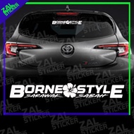 *<ZAL STICKER> STICKER KERETA BORNEO STYLE SARAWAK SABAH BUNGA RAYA MYVI AXIA ALZA BEZZA PERSONA VIO